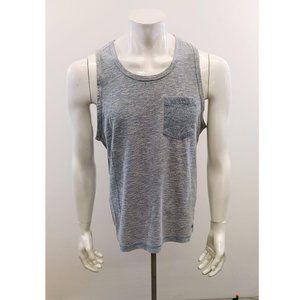 Cromwell Men's Tank Top Size Large Blue Cotton